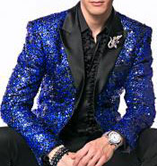  CH2034 Mens Sequin paisley Dinner Jacket Tuxedo Blazer glitter