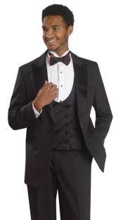  1 Button Style Tuxedo Double Breasted