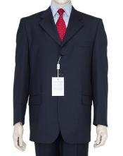  Navy Blue Shade 3 Button Style Business Suit w/Double