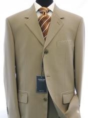  Tan khaki Color ~ Beige 100% Worsted Wool Fabric