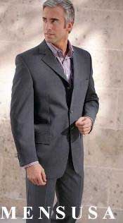  Buttons Style Gray Superior Fabric 140s Jacket With SHIRT