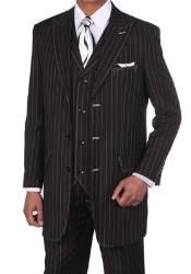 ClassicpronouncevisibleChalkGangsterStripe3ButtonStylePinstripe