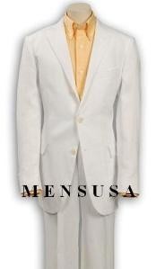 Solid White Boys Suit