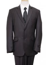  JSM-4383 Husky Cut Boy Suit 2 Button Style Black