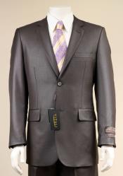  Mens Sharkskin Suits Two Button Suit