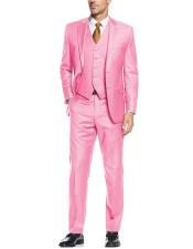  Mens Light ~ Baby Pink Suit