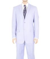  Two Button Suit Solid Lilac Lavender