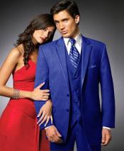 Royal blue prom suits