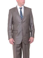   Mens 2 Button Taupe Big