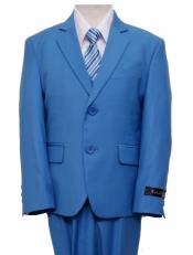 French Blue 2 button suit