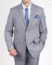  Button Style Slim narrow Style Grey patterned Suit 