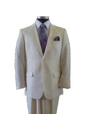  Button Style Ivory ~ Off White Cream - mens