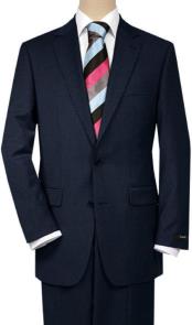 Mens2ButtonsSolidNavyBlueQualityPortlySuits