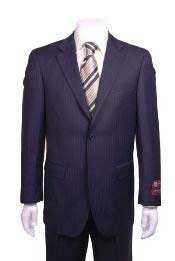  ~ Pinstripe 2 Button Style Vented without pleat flat