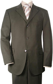  Extra Long Dark Olive Green Suits