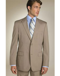  QPA606 Classic Business Tan ~ Beige~Sand~Mocca 2 Button Style