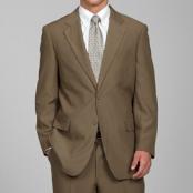  Carlo Lusso Taupe 2-Button Suit 