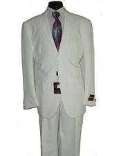  Umberto Bonelli mens Two Buttons White Classic suit Flat