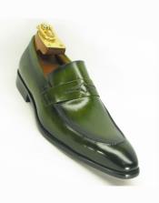  JSM-5889 Mens Carrucci Ombre Olive Loafer Slip On Style