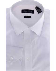  Slim-Fit Dress Shirt Solid White 