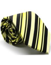  Silk Neck Tie W Hanky Yellow