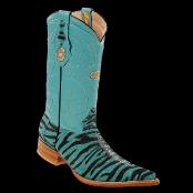 Turquoise cowboy boots