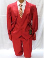 Vested Red Suit