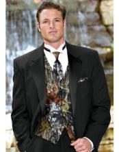  Mens Camouflage ~ Camo Notch Lapel