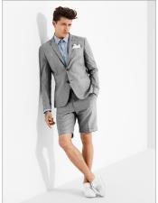  MO608 mens summer business suits with shorts pants set