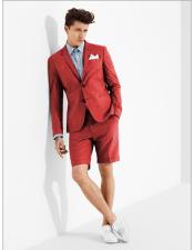  MO612 mens summer business suits with shorts pants set