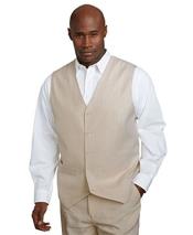  GD1842 Mens 2 Piece Linen Causal Outfits Vest &