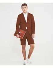  MO630 mens summer business suits with shorts pants set