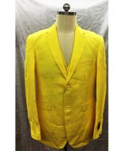 GD1855 Mens Single Breasted Mens 2 Piece Linen Causal