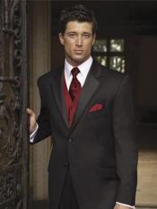  Mens Black Suit +