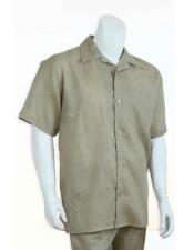   Mens 100% linen Casual Two