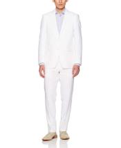  GD1937 Mens White Linen Suit Separates Sale - Mens