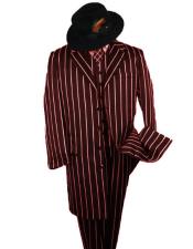 Brown Striped Suit