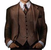 Mens Brown Suit