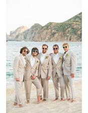  Mens Wedding Attire Suit Menswear Beige