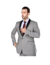  Suits - Renoir Fashion Mens Shawl Lapel Single Breasted