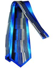  mens Extra Long Blue Silk Tie