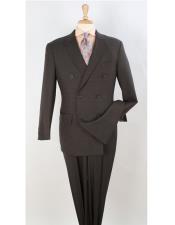  Brown 1930 Suit Peak Lapel Single Breasted