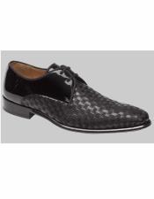  mens Black Lace up Leather Lining