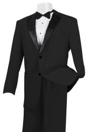  2 Piece Linen Causal Outfits Fabric Tuxedo Black /