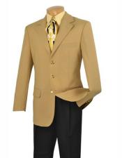  Mens Lucci Suit Single Breasted Gold
