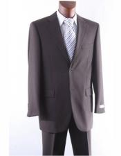  Athletic Cut Classic Mens Brown Suits