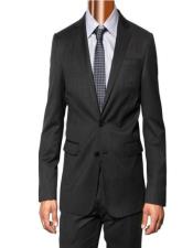  Caravelli Grey Tonal Stripe Slim Suit