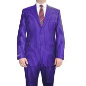  Mens purple and White Pinstripe Costume