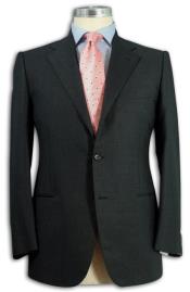  Suit Separates Wool Fabric Darkest Charcoal Gray By Alberto