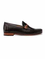  Black Woven Two Tone Calfskin with